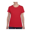 HEAVY COTTON LADIES T-SHIRT (L, Red)