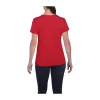 HEAVY COTTON LADIES T-SHIRT (L, Red)