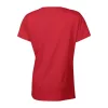 HEAVY COTTON LADIES T-SHIRT (M, Red)