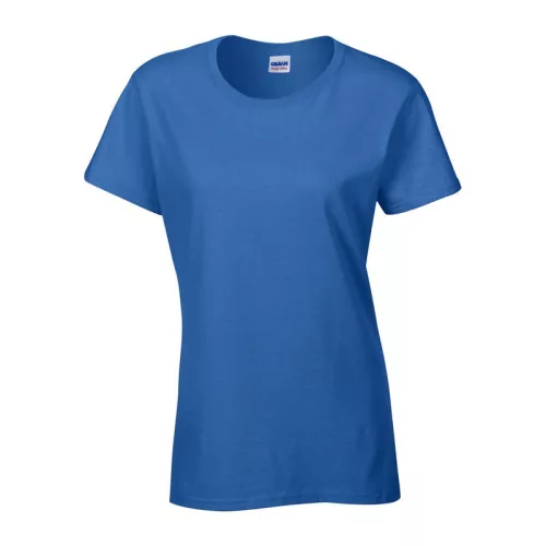 HEAVY COTTON LADIES T-SHIRT (M, Royal)