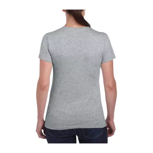 HEAVY COTTON LADIES T-SHIRT (M, Sport Grey)
