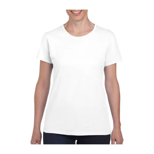 HEAVY COTTON LADIES T-SHIRT (2XL, White)