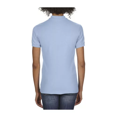 DRYBLEND® LADIES' DOUBLE PIQUÉ POLO (M, Light Blue)