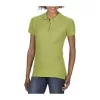 PREMIUM COTTON LADIES' DOUBLE PIQUÉ POLO (S, Kiwi)