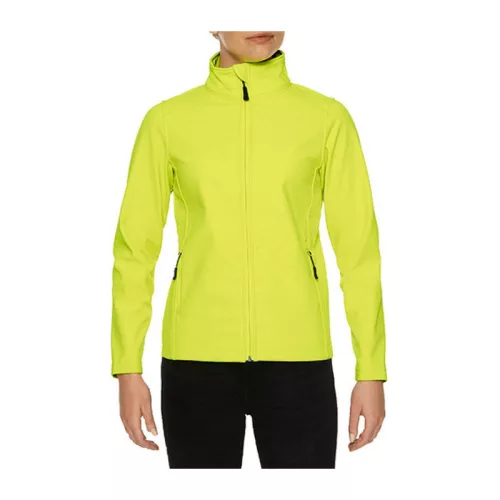 HAMMER LADIES SOFTSHELL JACKET (L, Safety Green)