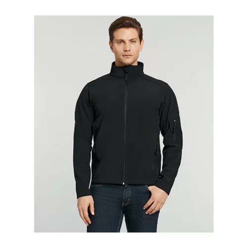 HAMMER UNISEX SOFTSHELL JACKET (S, Black)
