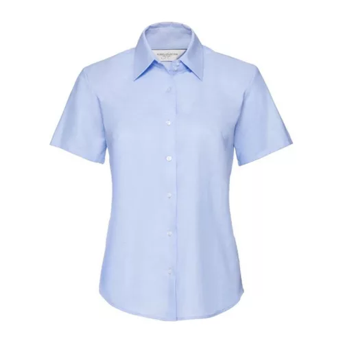 Russell Ladies SSL Easy Care Oxford Shirt (XL, Oxford Blue)