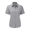 Russell Ladies SSL Easy Care Oxford Shirt (L, Silver)