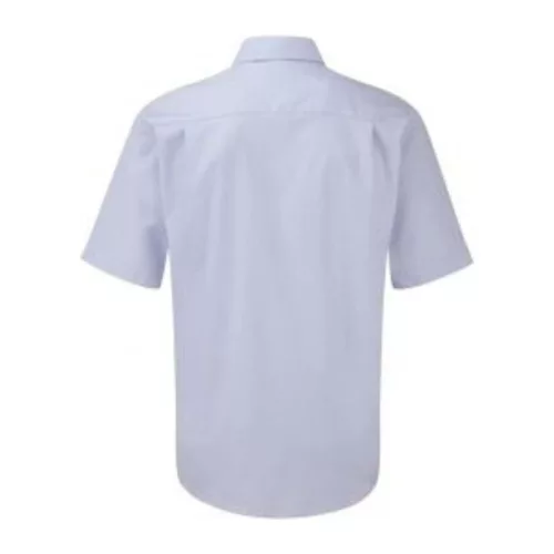 Russell Men’s Short Sleeve Classic Oxford Shirt (M, Oxford Blue)