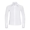 Russell Non-iron Ladies blouse long-sleeve (M, White)