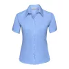 Russell Non-iron ladies blouse short-sleeve (3XL, Bright Sky)
