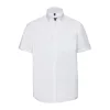 Russell Non-iron Men Shirt short-sleeve (3XL, White)