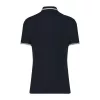 Men'S 2 Striped Short Sleeved Poloshirt (L, Navy/White)
