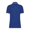 Men'S 2 Striped Short Sleeved Poloshirt (2XL, Royal Blue/White)