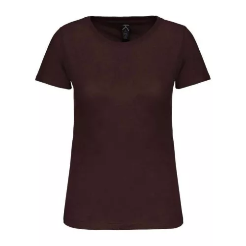 Ladies' Bio150Ic Crew Neck T-Shirt (M, Chocolate)