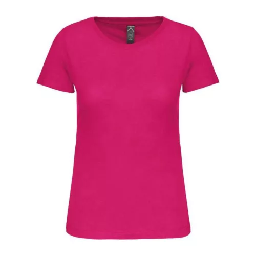 Ladies' Bio150Ic Crew Neck T-Shirt (2XL, Fuchsia)