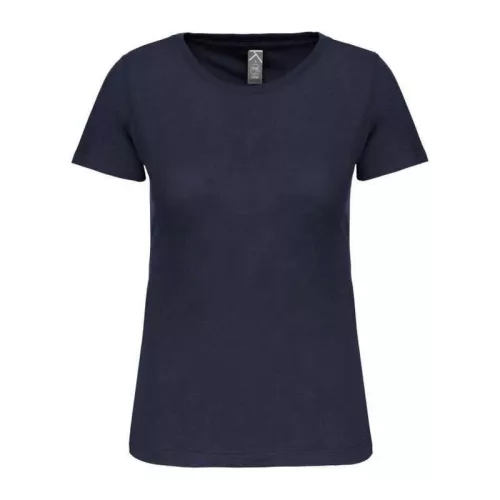 Ladies' Bio150Ic Crew Neck T-Shirt (L, Navy)
