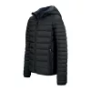 MEN'S LIGHTWEIGHT HOODED PADDED JACKET (2XL, Black)