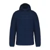 MEN'S LIGHTWEIGHT HOODED PADDED JACKET (S, Navy)