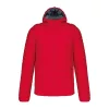 MEN'S LIGHTWEIGHT HOODED PADDED JACKET (2XL, Red)