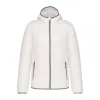 MEN'S LIGHTWEIGHT HOODED PADDED JACKET (2XL, White)