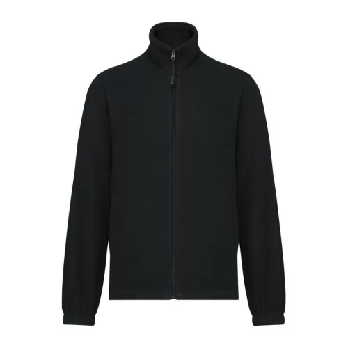 Unisex Microfleece Elasticated Jacket (L, Black)