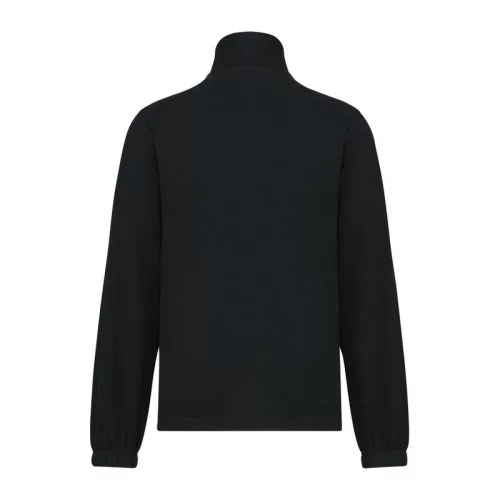 Unisex Microfleece Elasticated Jacket (S, Black)