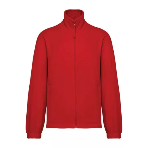 Unisex Microfleece Elasticated Jacket (L, Red)