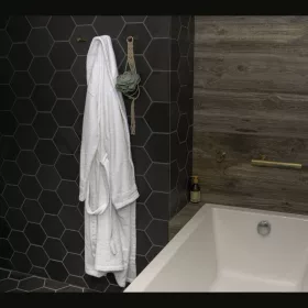 OLIMA TERRY BATHROBE (XL/2XL, Arctic White)