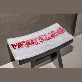 OLIMA TOWEL WITH SUBLIMATION BORDURE (White)