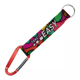 Egyedi karabineres kulcstartó (Piros)