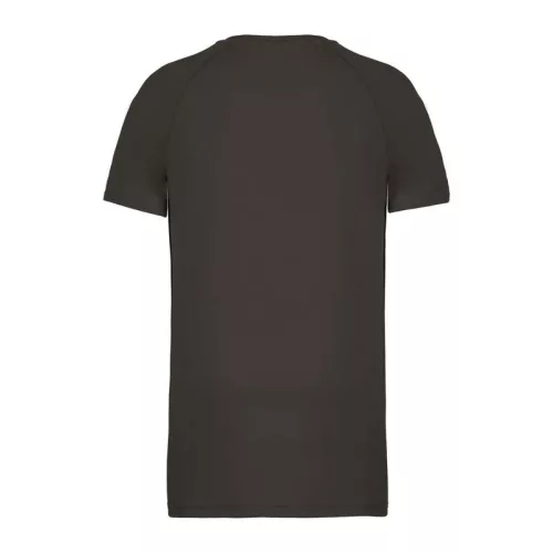 MEN'S SHORT-SLEEVED SPORTS T-SHIRT (M, Dark Grey)