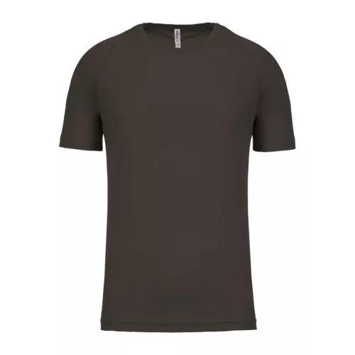 MEN'S SHORT-SLEEVED SPORTS T-SHIRT (XS, Dark Grey)