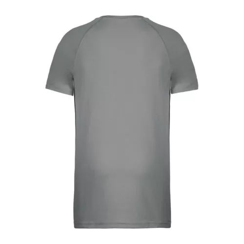 MEN'S SHORT-SLEEVED SPORTS T-SHIRT (XS, Fine Grey)