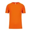 MEN'S SHORT-SLEEVED SPORTS T-SHIRT (L, Fluorescent Orange)