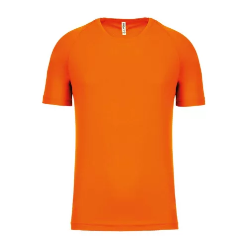 MEN'S SHORT-SLEEVED SPORTS T-SHIRT (XS, Fluorescent Orange)