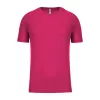 MEN'S SHORT-SLEEVED SPORTS T-SHIRT (M, Fuchsia)