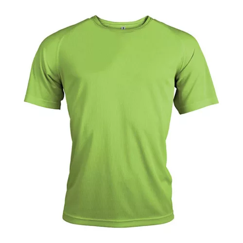 MEN'S SHORT-SLEEVED SPORTS T-SHIRT (XL, Lime)