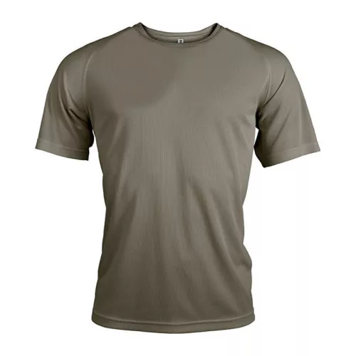 MEN'S SHORT-SLEEVED SPORTS T-SHIRT (3XL, Olive)