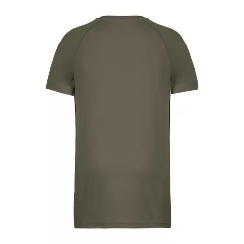 MEN'S SHORT-SLEEVED SPORTS T-SHIRT (S, Olive)