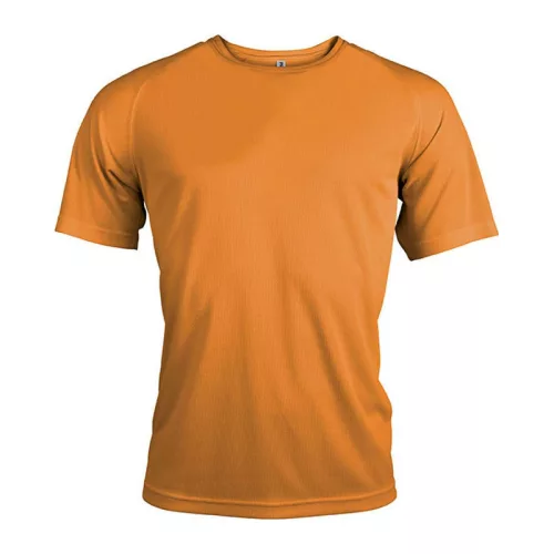 MEN'S SHORT-SLEEVED SPORTS T-SHIRT (3XL, Orange)