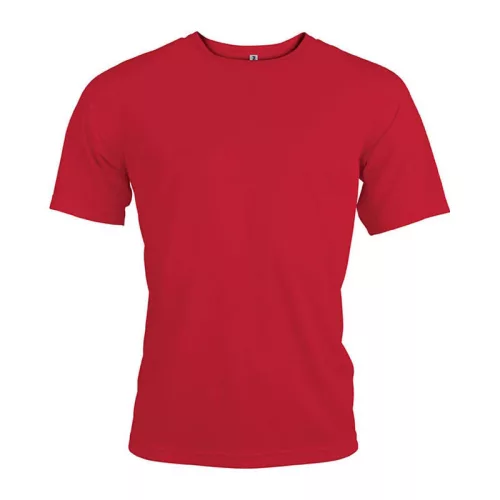 MEN'S SHORT-SLEEVED SPORTS T-SHIRT (2XL, Red)