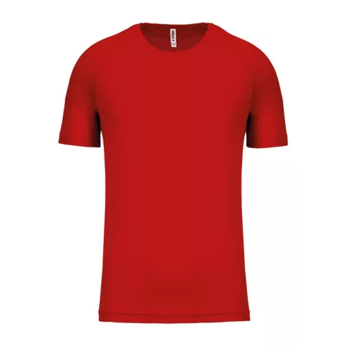 MEN'S SHORT-SLEEVED SPORTS T-SHIRT (XL, Red)