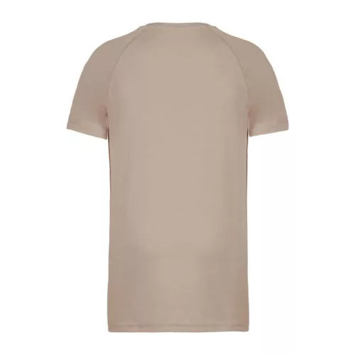 MEN'S SHORT-SLEEVED SPORTS T-SHIRT (M, Sand)