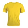 MEN'S SHORT-SLEEVED SPORTS T-SHIRT (2XL, True Yellow)