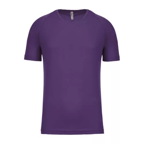 MEN'S SHORT-SLEEVED SPORTS T-SHIRT (2XL, Violet)