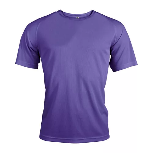 MEN'S SHORT-SLEEVED SPORTS T-SHIRT (XL, Violet)