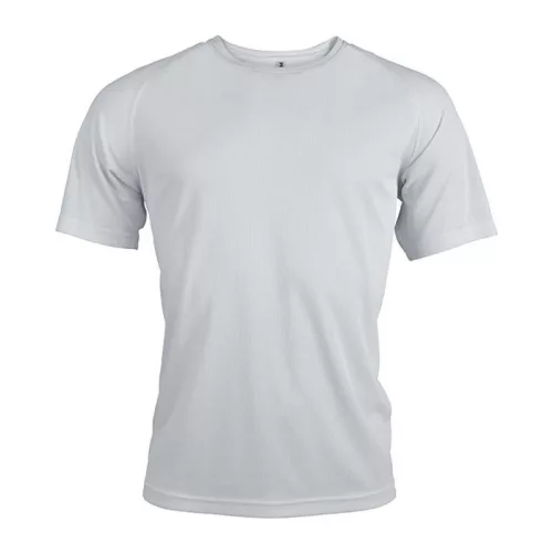 MEN'S SHORT-SLEEVED SPORTS T-SHIRT (2XL, Arctic White)