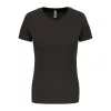 LADIES' SHORT-SLEEVED SPORTS T-SHIRT (XS, Dark Grey)