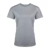 LADIES' SHORT-SLEEVED SPORTS T-SHIRT (2XL, Fine Grey)